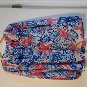 Lilly pulitzer elsa silk top